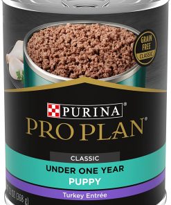 Purina Pro Plan High Protein Puppy Food Wet, Classic Turkey Entree 13 oz. Cans case of 12