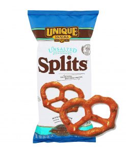 Unique Snacks Unsalted Splits, Delicious, Vegan, Homestyle Baked, Certified OU Kosher and Non-GMO, 11 Ounce Bag (Pack of 3)