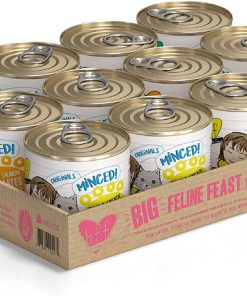 Weruva Wet Cat Food Best Feline Friend (B.F.F.), Big Feline Feast Variety Pack, 10oz Cans (Pack of 12), Multi Color