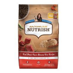 Rachael Ray Nutrish Premium Natural Dry Dog Food, Real Beef, Pea, & Brown Rice Recipe, 28 Pounds