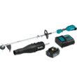 Makita XUX02SM1X3 18V LXT Brushless Cordless Couple Shaft Power Head Kit w/13 in. String Trimmer & Blower Attachments, 4.0Ah
