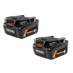 RIDGID AC840040P 18V Lithium-Ion MAX Output 4.0 Ah Battery (2-Pack)