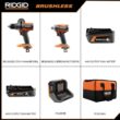 RIDGID R9208 18V Brushless Cordless 2-Tool Combo Kit with Hammer Drill, Impact Driver, (2) Batteries, Charger, and Bag RIDGID R9208 18V Brushless Cordless 2-Tool Combo Kit with Hammer Drill, Impact Driver, (2) Batteries, Charger, and Bag