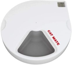 Cat Mate C500 Automatic Pet Feeder with Digital Timer for Cats and Small Dogs White, 13.4 x 11.4 x 2.8