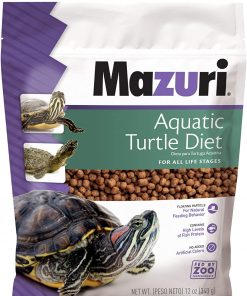 Mazuri Nutritionally Complete Aquatic Turtle Food | Freshwater Formula - 12 Ounce (12 oz) Bag