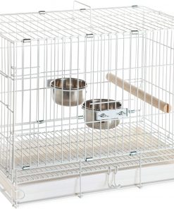 Prevue Hendryx Travel Bird Cage 1305 White, 20-Inch by 12-1/2-Inch by 15-1/2-Inch
