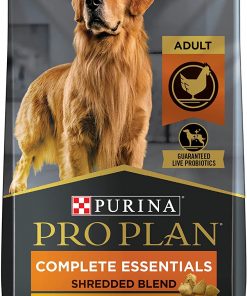 Purina Pro Plan High Protein Dry Dog Food With Probiotics for Dogs, Shredded Blend Chicken and Rice Formula - 18 lb. Bag