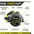RYOBI PBLCS300K1 ONE+ HP 18V Brushless Cordless 7-1/4 in. Circular Saw Kit with 4.0 Ah HIGH PERFORMANCE Battery and Charger