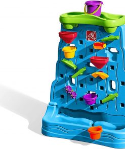 Step2 Waterfall Discovery Wall | Double-Sided Outdoor Water Play Set with 13-Pc Water Accessory Set, Multicolor, Basic