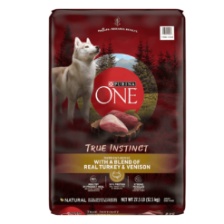 Purina ONE High Protein, Natural Dry Dog Food, True Instinct With Real Turkey and Venison - 27.5 lb. Bag