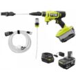 RYOBI RY121852KVNM ONE+ HP 18V Brushless EZClean 600 PSI 0.7 GPM Cordless Cold Water Power Cleaner with 4.0 Ah Battery and Charger