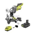 RYOBI P553-PSK005 ONE+ 18V Cordless 7-1/4 in. Compound Miter Saw with 2.0 Ah Battery and Charger