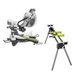 RYOBI Miter Saw TSS103-A18MS01G 15 Amp 10 in. Sliding Compound and Universal QUICKSTAND