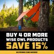 Wise Owl Outfitters Camping Hammock, Charcoal Rose