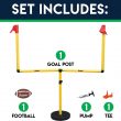 Franklin Sports Youth Football Goal-Post Set — Kids’ Football Goal Post