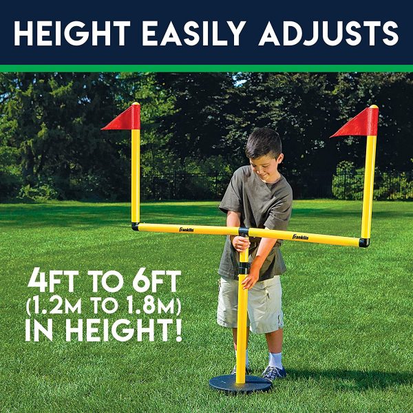 Franklin Sports Youth Football Goal-Post Set — Kids’ Football Goal Post
