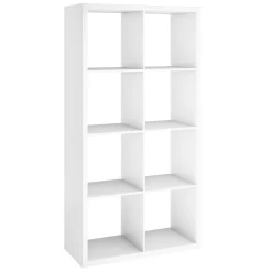 ClosetMaid 57.95-in H x 29.87-in W x 13.5-in D White Wood Laminate 8 Cube Organizer