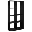 ClosetMaid 57.95-in H x 29.87-in W x 13.5-in D Black Wood Laminate 8 Cube Organizer