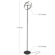 Brightech 72-in Classic Black Torchiere Floor Lamp