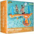 JOYIN Inflatable Pool Float Set Volleyball Net & Basketball Hoops, Summer Fun for Kids & Adults