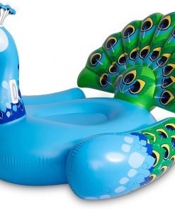 JOYIN Inflatable Peacock Pool Float, Fun Beach Floaties, Swim Party Toys, Pool Island, Summer Pool Raft Lounge for Adults & Kids