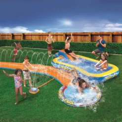 BANZAI Aqua Drench 3-in-1 Water Slide, Multi