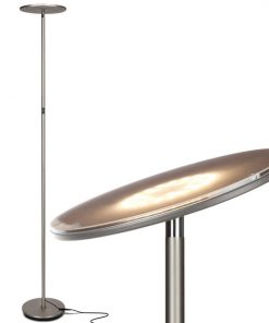 Brightech  63-in Brushed Nickel Torchiere Floor Lamp