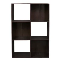 ClosetMaid  35.88-in H x 24.13-in W x 11.63-in D-Drawers Espresso Stackable Wood Laminate 6 Cube Organizer