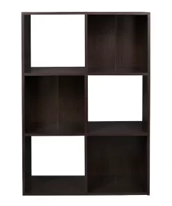 ClosetMaid  35.88-in H x 24.13-in W x 11.63-in D-Drawers Espresso Stackable Wood Laminate 6 Cube Organizer
