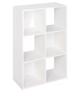 ClosetMaid  35.88-in H x 24.13-in W x 11.63-in D-Drawers White Stackable Wood Laminate 6 Cube Organizer