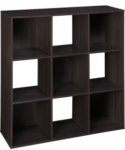 ClosetMaid  35.88-in H x 35.88-in W x 11.63-in D Espresso Stackable Wood Laminate 9 Cube Organizer