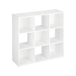 ClosetMaid  35.88-in H x 35.88-in W x 11.63-in D White Stackable Wood Laminate 9 Cube Organizer