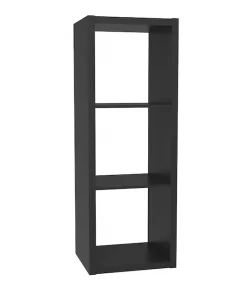 ClosetMaid  43.98-in H x 15.87-in W x 13.5-in D Black Wood Laminate 3 Cube Organizer
