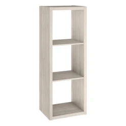 ClosetMaid  43.98-in H x 15.87-in W x 13.5-in D Bleached Walnut Wood Laminate 3 Cube Organizer