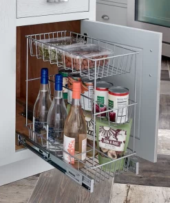 ClosetMaid  8.92-in W x 18.36-in H 3-Tier Pull Out Metal Soft Close Cabinet Organizer