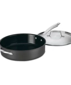 Cuisinart  2-Piece GreenGourmet 12.75-in Aluminum Cooking Pan with Lid(s) Included