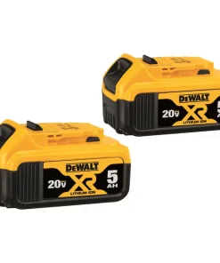 DEWALT DCB205-2 XR 20-Volt Max 2-Pack 5 Amp-Hour; 5 Amp-Hour Lithium Power Tool Battery Kit
