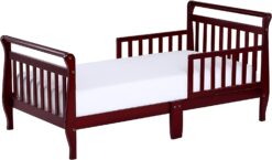 Dream On Me Classic Sleigh Toddler Bed, Cherry