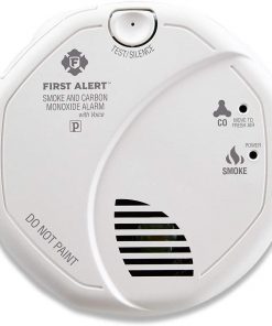 First Alert Brk Hardwired Combination Smoke and Carbon Monoxide Detector with Voice Alert