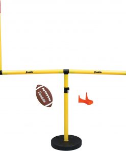 Franklin Sports Youth Football Goal-Post Set — Kids’ Football Goal Post with Mini Football — Fun Football Goal for All Ages — Easy Assembly — Adjustable Height — Weighted Base