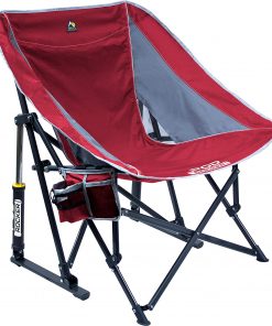 GCI Outdoor Pod Rocker Collapsible Rocking Chair, Red