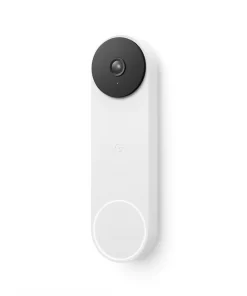 Google  Nest Doorbell Battery - Wireless Smart Wi-Fi Doorbell Security Camera - Snow
