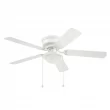 Harbor Breeze  Armitage 52-in White LED Indoor Flush Mount Ceiling Fan with Light (5-Blade)