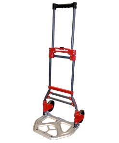 Milwaukee  150-lb 2-Wheel Red Steel Folding Hand Truck