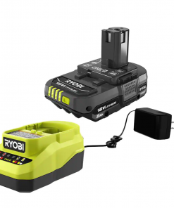 RYOBI PSK005 ONE+ 18V Lithium-Ion 2.0 Ah Compact Battery and Charger Starter Kit
