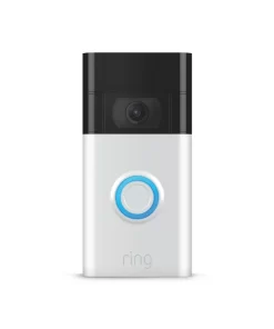 Ring Video Doorbell - Built in Rechargeable Battery or Hardwired Smart Video Doorbell Camera - Satin Nickel (2020 Release)