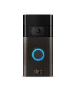 Ring Video Doorbell - Built in Rechargeable Battery or Hardwired Smart Doorbell Camera - Venetian Bronze (2020 Release)