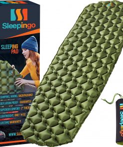 Sleepingo Sleeping Pad for Camping - Lightweight, Inflatable & Compact Camping Air Mattress