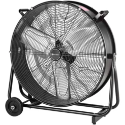 Utilitech  24-in 2-Speed Indoor Black Industrial Fan