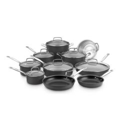 Cuisinart Chef's Classic Non-Stick Hard Anodized, 17-Piece, Cookware Set 66-17N